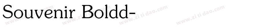 Souvenir Boldd字体转换